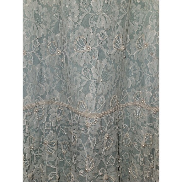 Vtg Judith Ann Plus Drop Waist Sequin & Beaded Long Jacket & Dress Sz XXL 18/20 - Picture 5 of 7